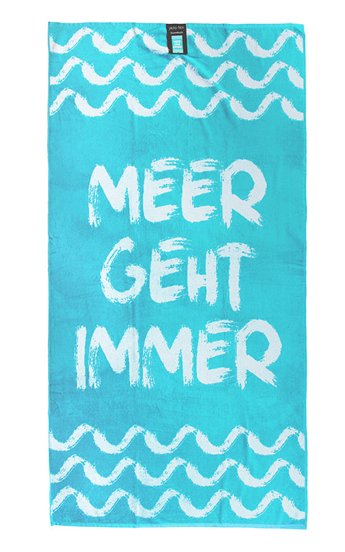 Strandtuch ""Meer geht immer""