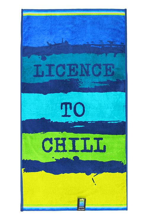 Strandtuch ""Licence to Chill""