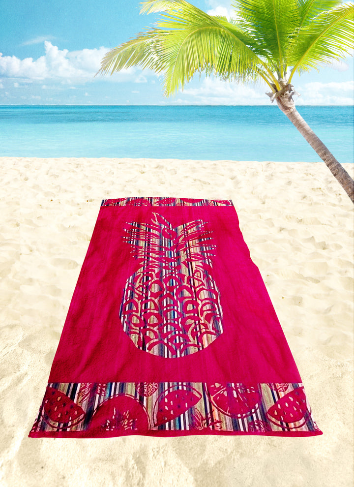 Strandtuch "Red Pineapple"