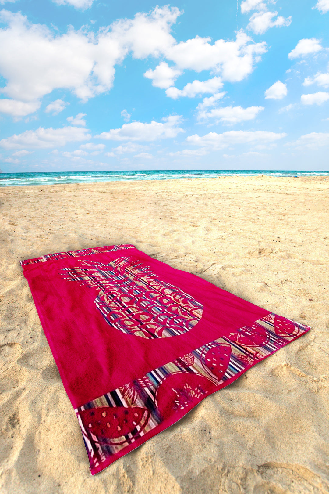 Strandtuch "Red Pineapple"