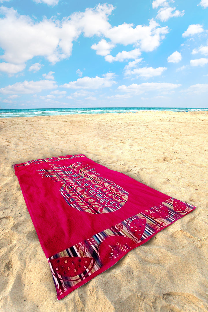 Strandtuch "Red Pineapple"