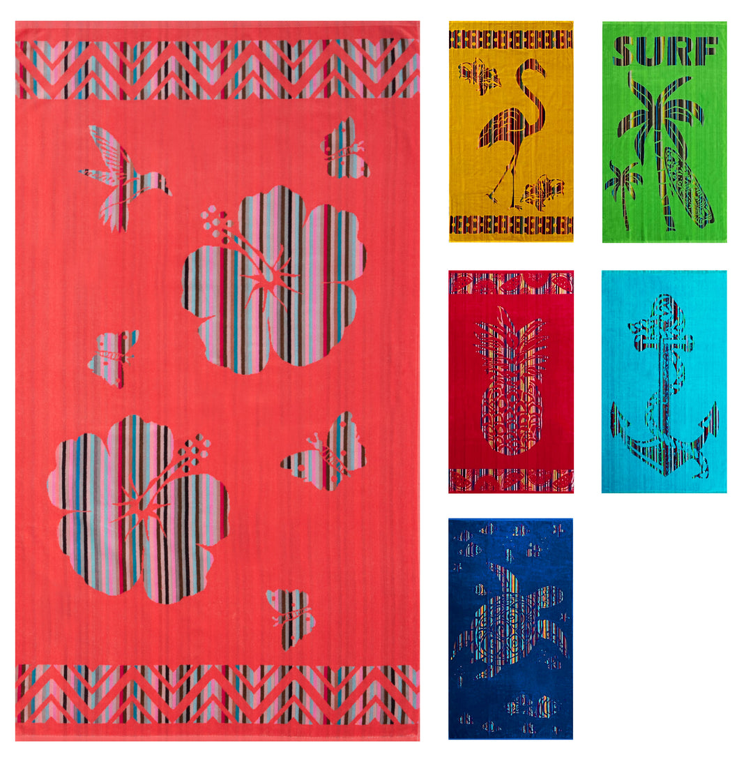 Strandtuch "Coral Flowers"