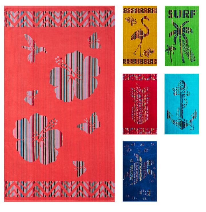 Strandtuch "Coral Flowers"