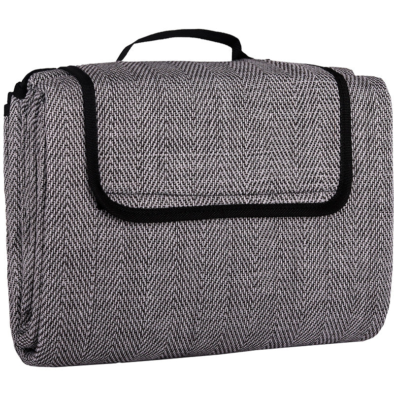 Picknickdecke / Campingdecke XXL Matte 200x200cm "Chillout - anthrazit"