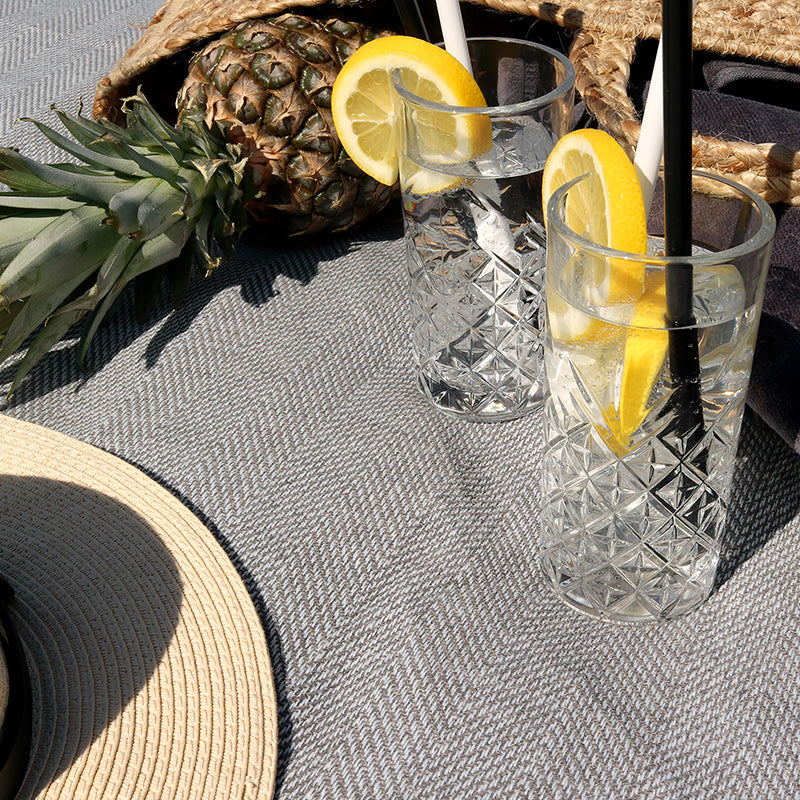 Picknickdecke / Campingdecke XXL Matte 200x200cm "Chillout - anthrazit"