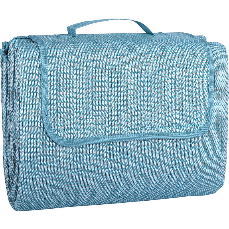 Picknickdecke / Campingdecke XXL Matte 200x200cm "Chillout - Petrol"