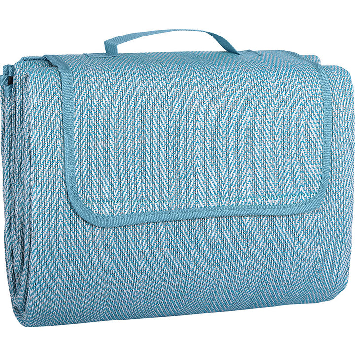 Picknickdecke / Campingdecke XXL Matte 200x200cm "Chillout - Petrol"