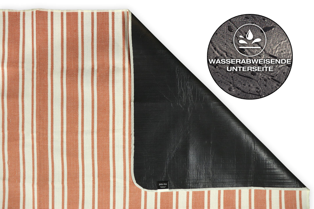 Picknickdecke / Campingdecke XXL Matte 200x200cm "Chillout - korall"
