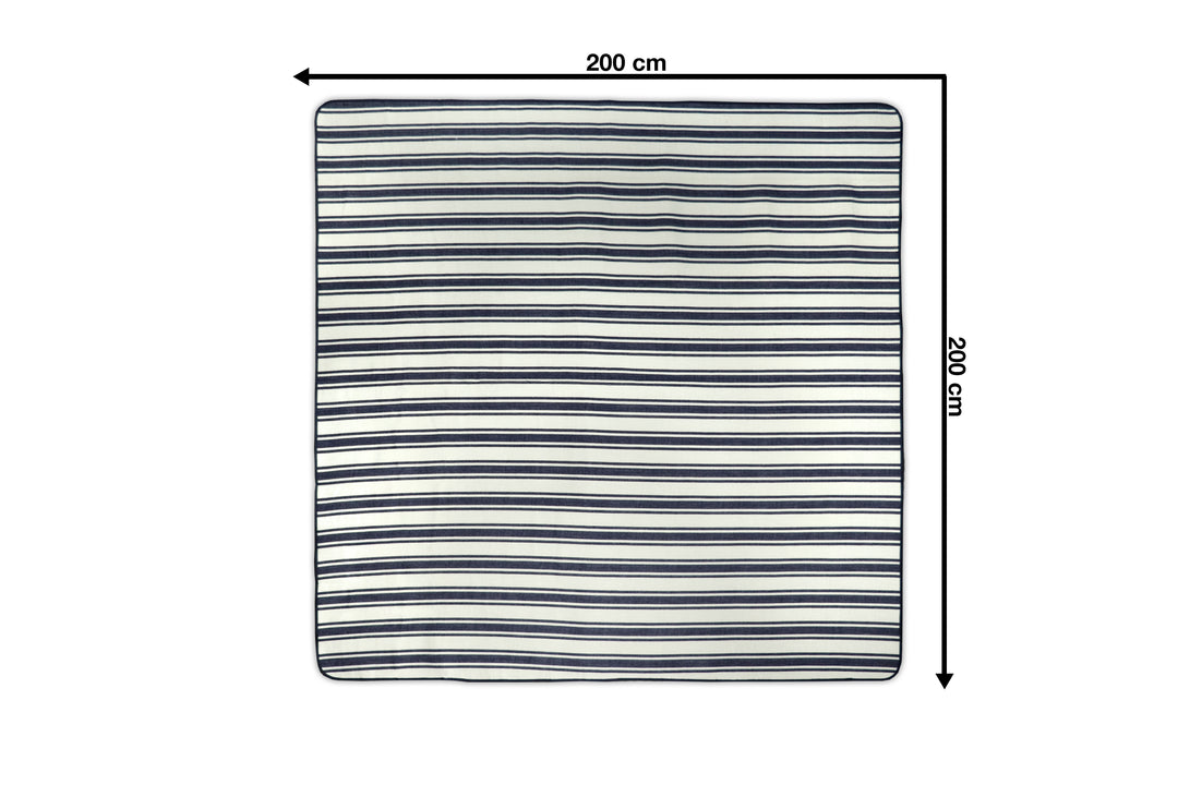 Picknickdecke / Campingdecke XXL Matte 200x200cm "Chillout - blau"