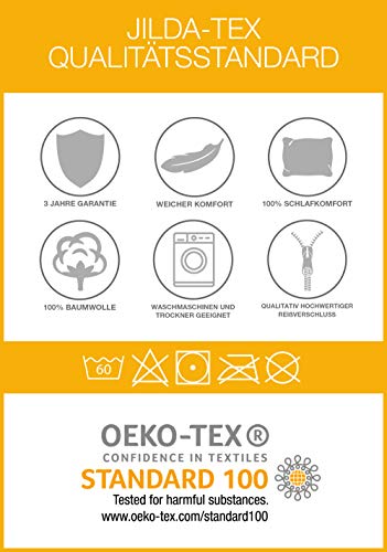 Seersucker-Bettwäsche "Botanic grün" (135x200cm + 80x80cm)