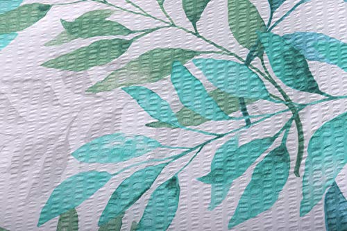 Seersucker-Bettwäsche "Botanic grün" (135x200cm + 80x80cm)