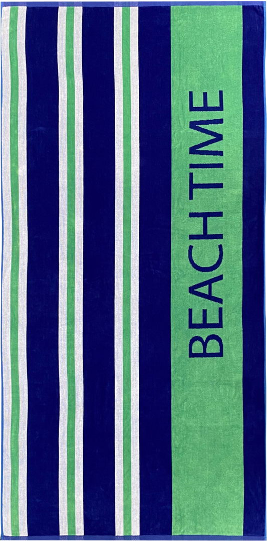 Strandtuch "Beach Stripes green"