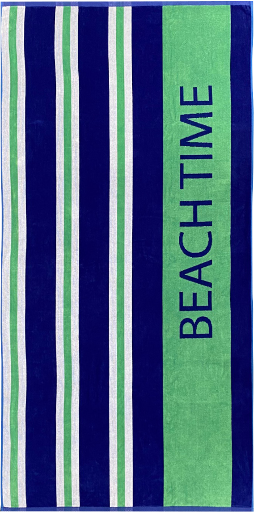 Strandtuch ""Beach Stripes green""