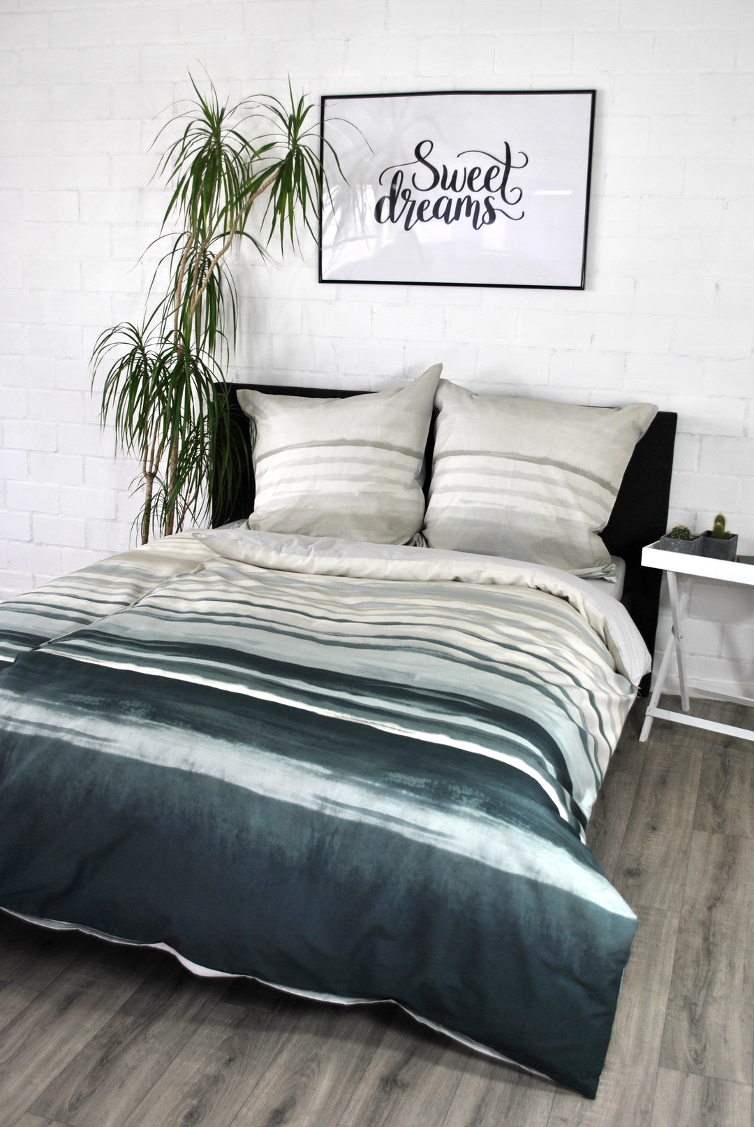 Bettwäsche Watercolor Stripes - natural