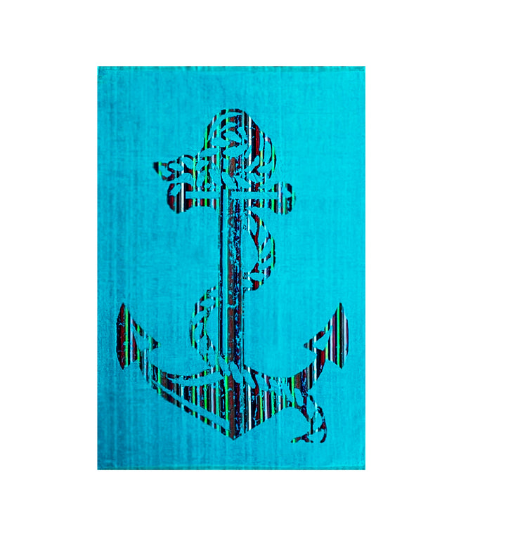 Strandtuch "Seablue Anchor"