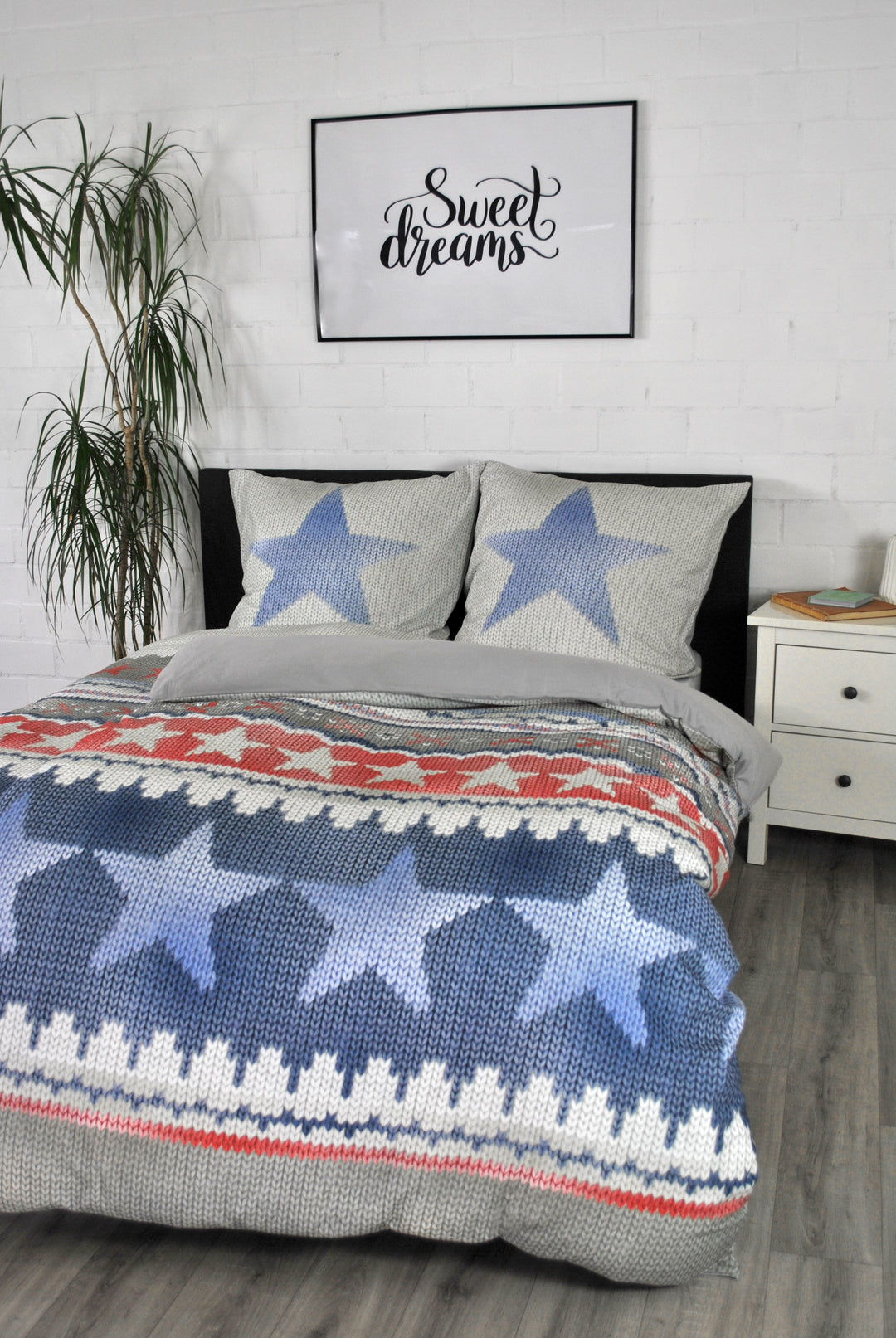 Bettwäsche "Blue Stars"