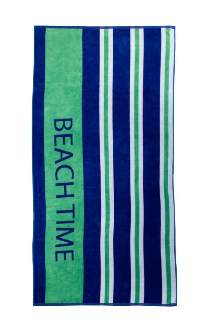 Strandtuch "Beach Stripes green"