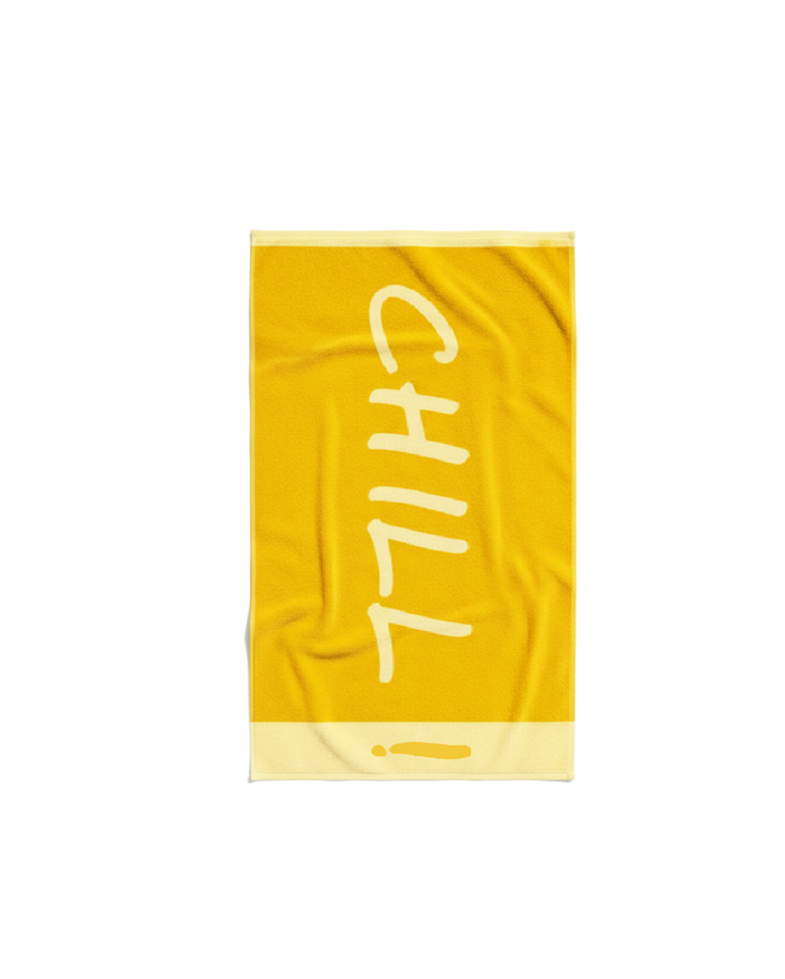 Strandtuch ""Chill Yellow""