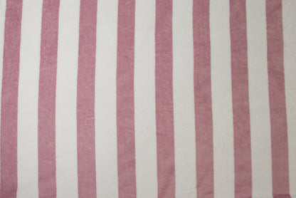 Wohndecke printed pink-white-stripes