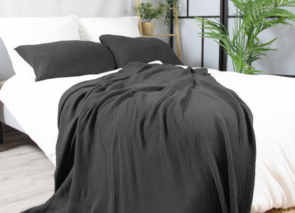 Musselin Wohndecke verschiedene Farben und Größen