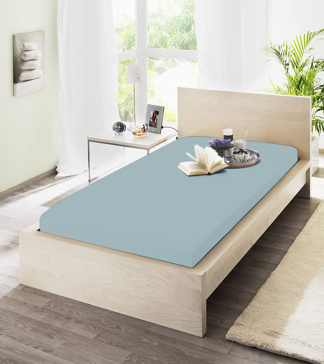 Jersey-Elasthan-Spannbetttücher