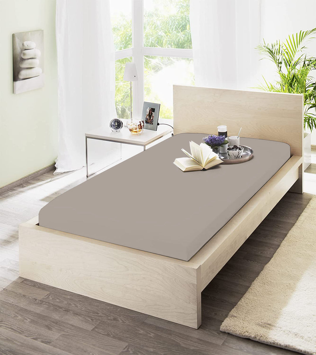 Jersey-Elasthan-Spannbetttücher