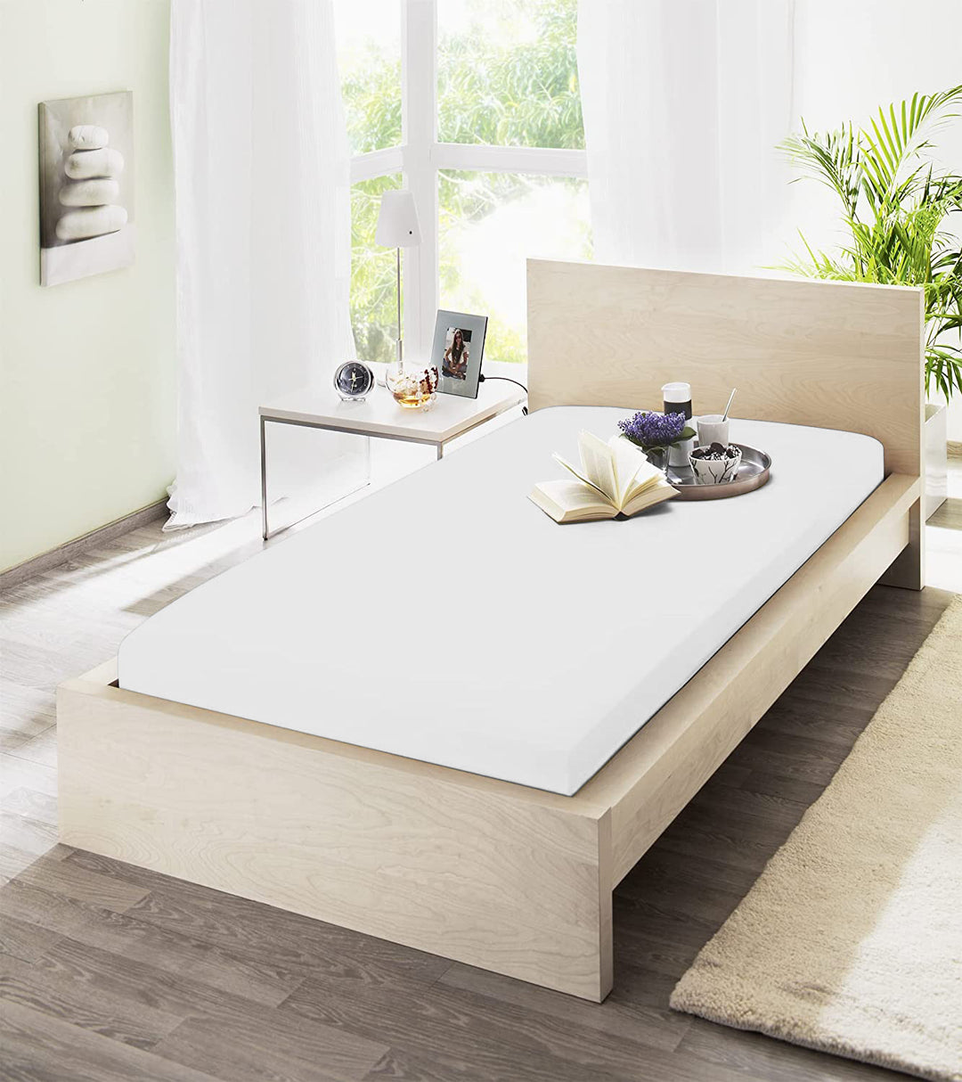 Jersey-Elasthan-Spannbetttücher