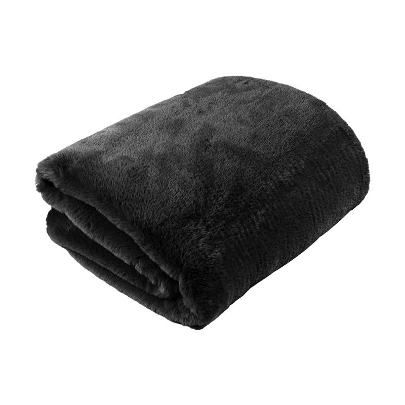 Wohn- Kuscheldecke Felloptik DELUXE