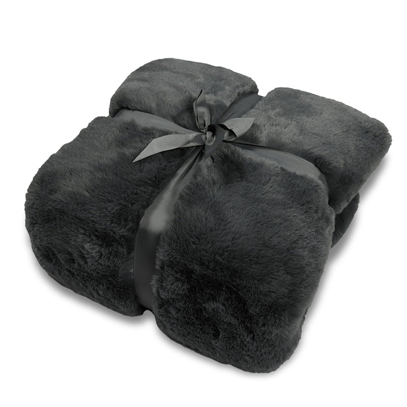 Wohn- Kuscheldecke Felloptik DELUXE