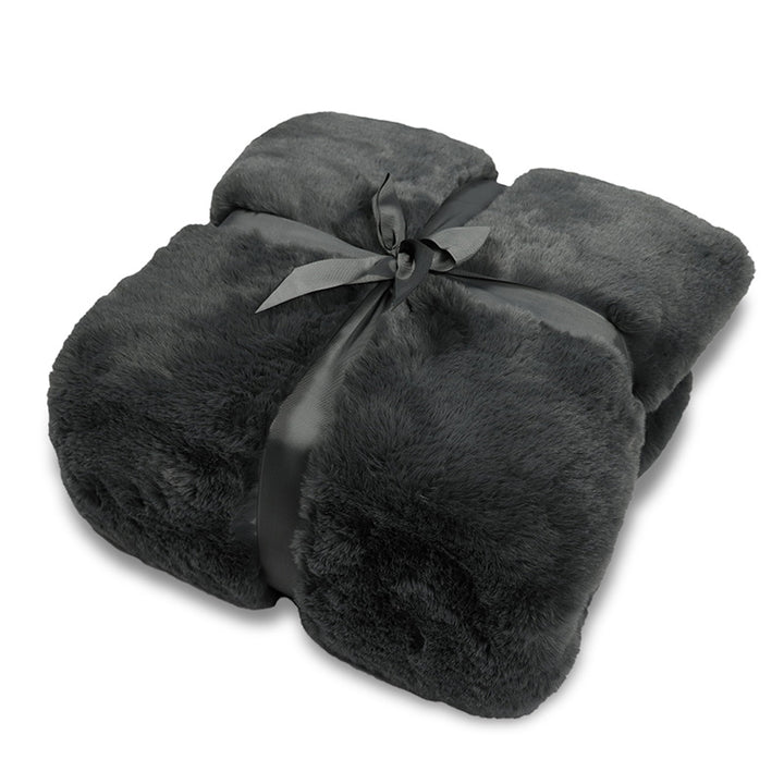 Wohn- Kuscheldecke Felloptik DELUXE