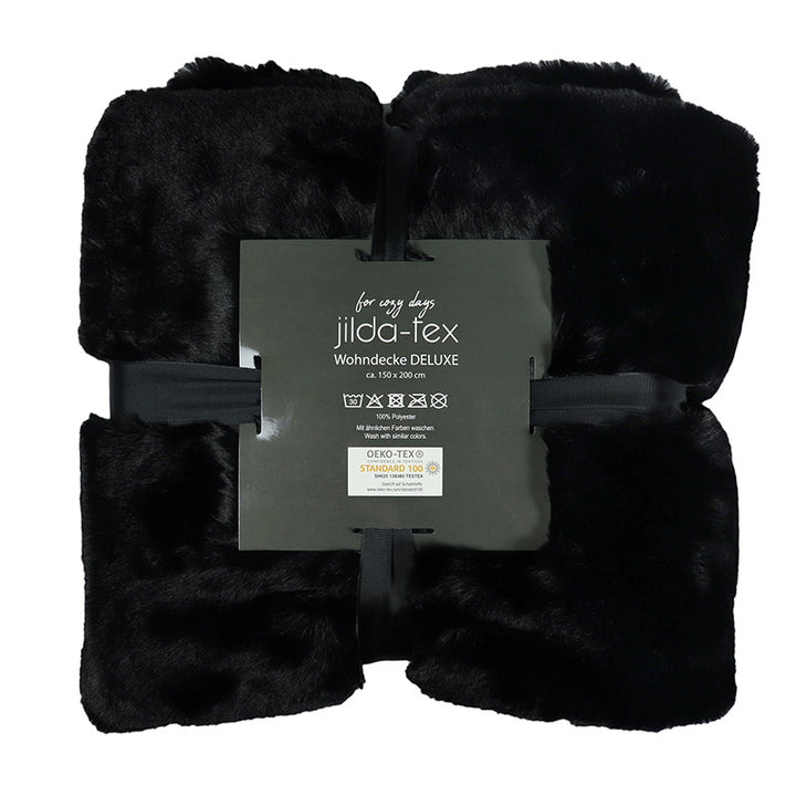Wohn- Kuscheldecke Felloptik DELUXE