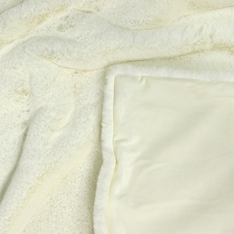 Wohn- Kuscheldecke Felloptik DELUXE