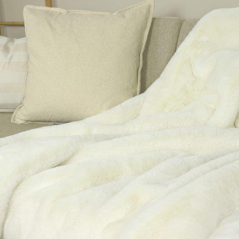 Wohn- Kuscheldecke Felloptik DELUXE