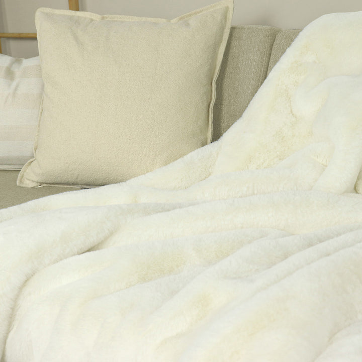 Wohn- Kuscheldecke Felloptik DELUXE