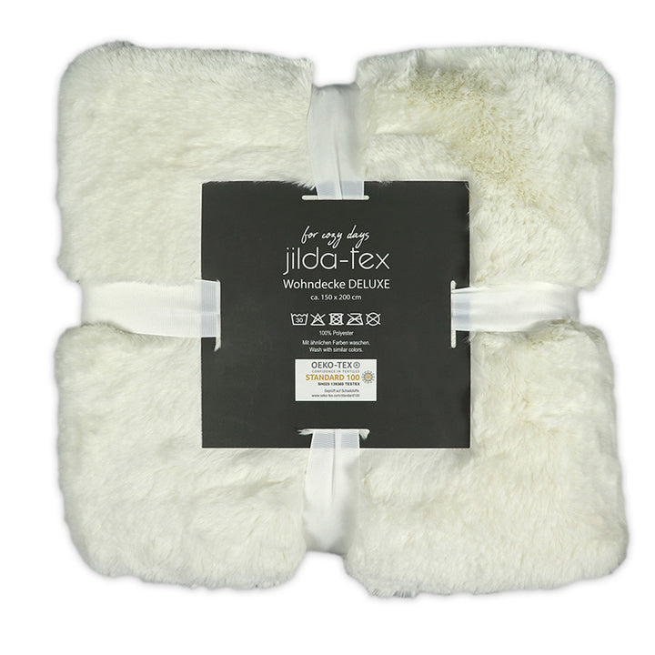 Wohn- Kuscheldecke Felloptik DELUXE